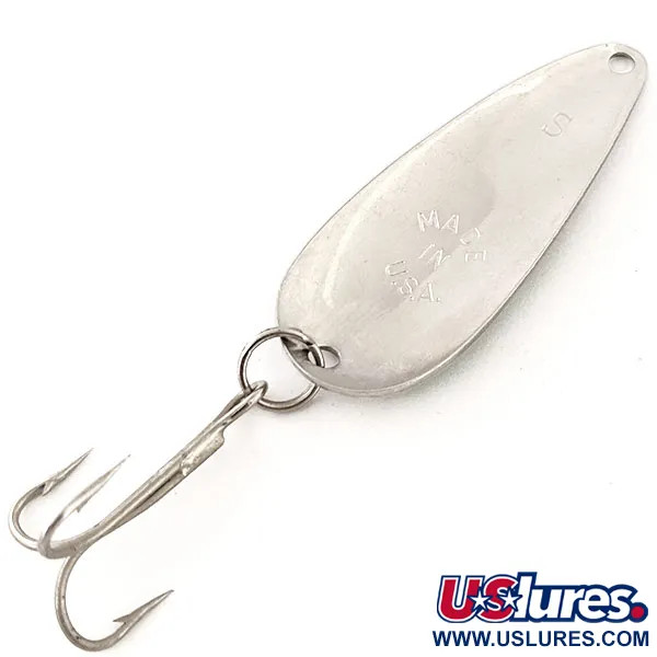 Worth Chippewa Steel Spoon, nikiel/zielony, 10 g błystka wahadłowa #13033