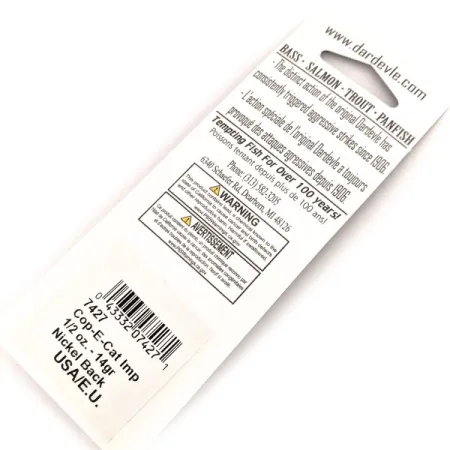 Eppinger Dardevle Cop-E-Cat 7400, pomarańczowy/czerwony/czarny/nikiel, 14 g błystka wahadłowa #13056