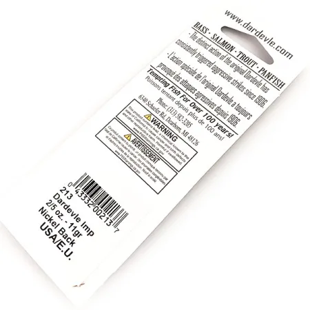 Eppinger Dardevle Imp Wahadłówka, Frog, 11g, Nickel Back, #24484