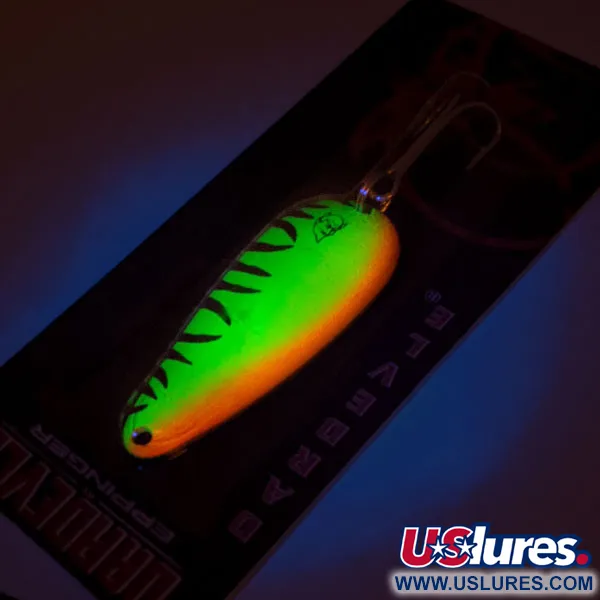Eppinger Dardevle Imp UV (świeci w ultrafiolecie), Fire Tiger (Ognisty Tygrys), 11 g błystka wahadłowa #15733