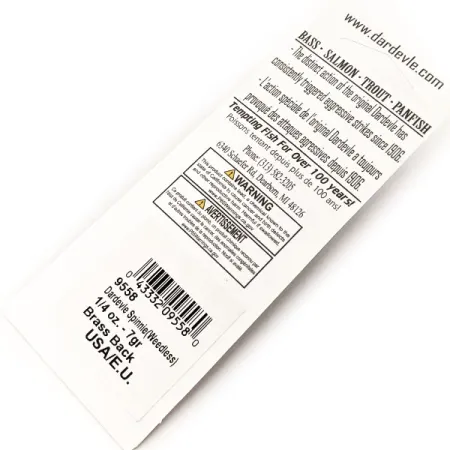 Eppinger Dardevle Spinnie Weedless, Fire Tiger (9558), 9 g błystka wahadłowa #20268