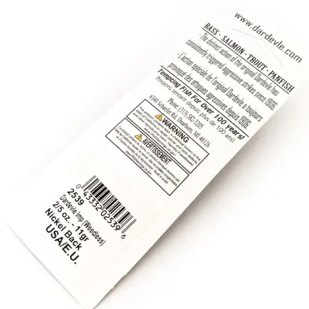 Eppinger Błystka antyzaczepowa Dardevle Imp UV (świeci w ultrafiolecie), 39 Makrela (N)/nikiel, 11 g błystka wahadłowa #17530