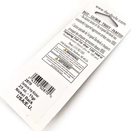 Wahadłówka Dardevle Imp Klicker UV, Electric Lime, 11g, #24533