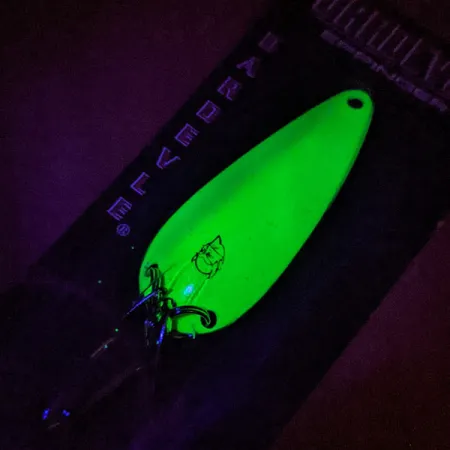 Wahadłówka Dardevle Imp Klicker UV, Electric Lime, 11g, #24533