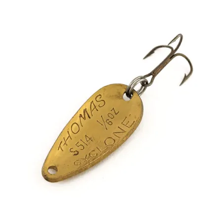 Thomas Cyclone, młotkowany mosiądz, 4,3 g błystka wahadłowa #13155