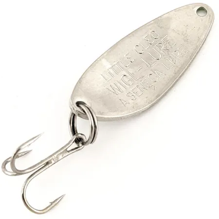 Little Cleo Seneca UV (świeci w ultrafiolecie), nikiel/zielony, 7 g błystka wahadłowa #13220