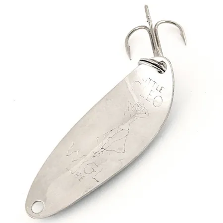 Seneca Little Cleo (Hula Girl, trollingowa, świeci w ciemności), niebieski/biały/nikiel GLOW - świeci w ciemności, 4 g błystka wahadłowa #13223