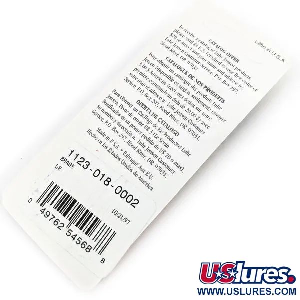 Luhr Jensen Lil' Kroc (Krocodile Stubby), złoto, 4,5 g błystka wahadłowa #13424