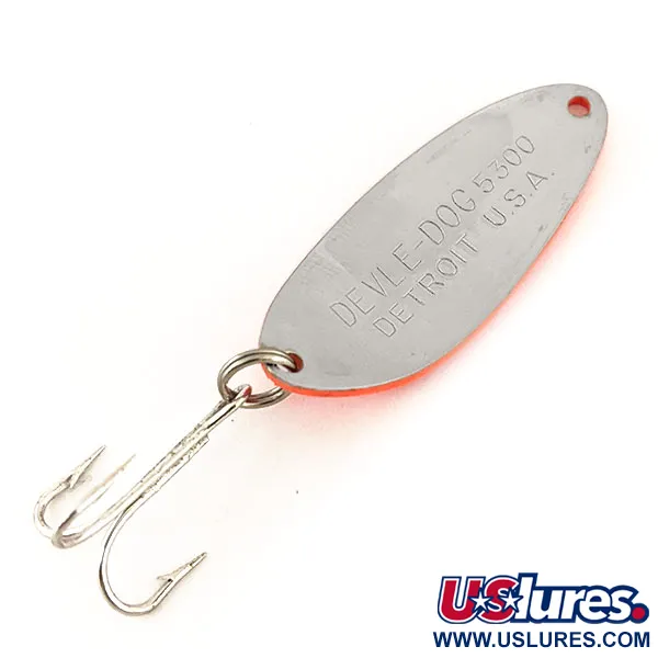 Eppinger Dardevle Devle-Dog 5300 UV (świeci w ultrafiolecie), czerwony/czarny/nikiel, 10 g błystka wahadłowa #13523