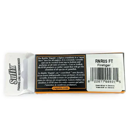 Rapala Rattl'n Rap RNR  05 UV, Fire tiger, 11 g wobler #20213