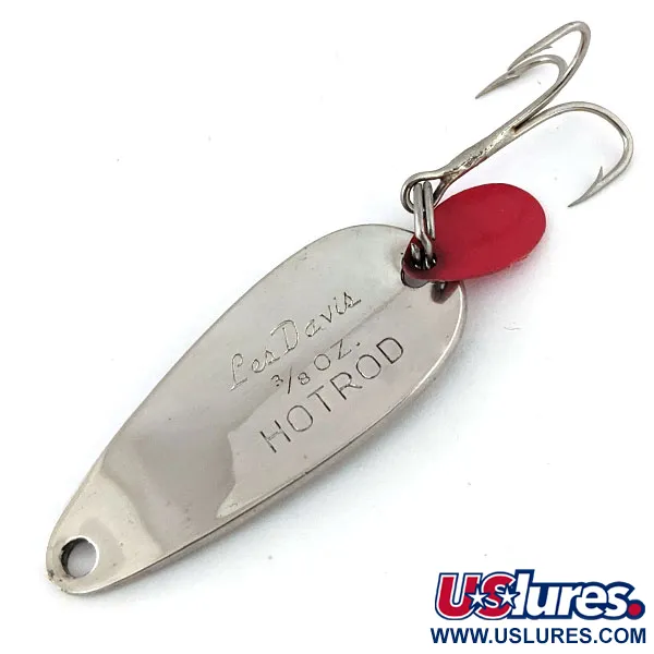 Luhr Jensen ​Les Davis Hotrod, nikiel/czerwony, 11 g błystka wahadłowa #13592