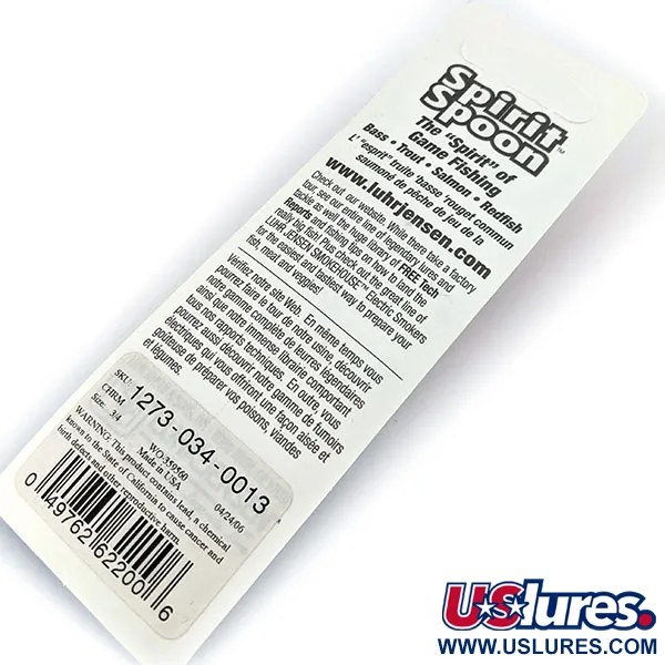  Luhr Jensen Spirit Spoon, nikiel, 21 g błystka wahadłowa #13656