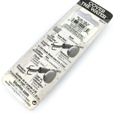 Blue Fox Super Vibrax 0, srebrny/niebieski, 3 g błystka obrotowa #13666