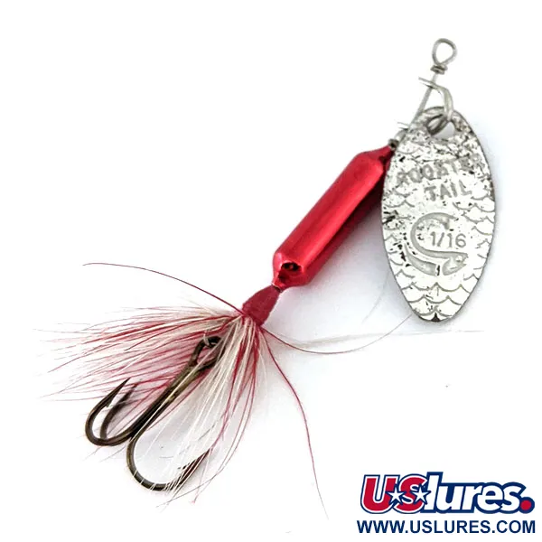 Yakima Bait ​Worden’s Original Rooster Tail, srebrny/czerwony, 2,6 g błystka obrotowa #13710