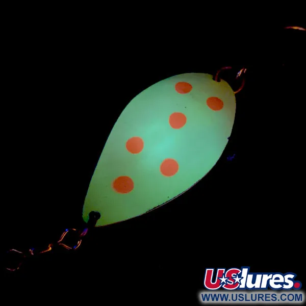 Luhr Jensen ​Manistee 4 UV (świeci w ultrafiolecie), żółty/czerwony, 14 g błystka wahadłowa #13781