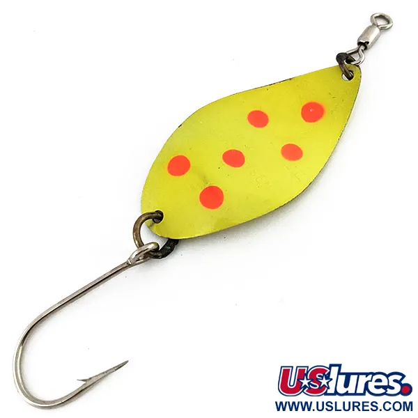 Luhr Jensen ​Manistee 4 UV (świeci w ultrafiolecie), żółty/czerwony, 14 g błystka wahadłowa #13781