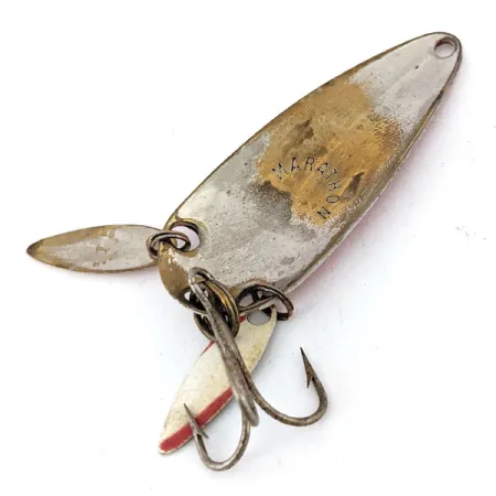 Marathon ze skrzydełkami, czerwony/biały, 7 g błystka wahadłowa #13782