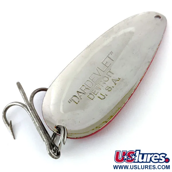 Eppinger Dardevle Dardevlet, czerwony/biały/nikiel, 21 g błystka wahadłowa #13796