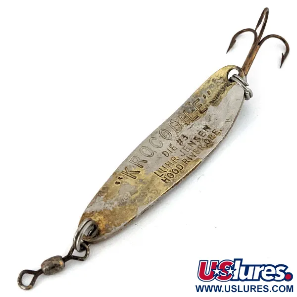 Luhr Jensen Krocodile #3, młotkowany mosiądz, 9 g błystka wahadłowa #13810