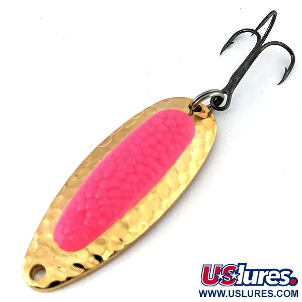  Blue Fox Pixee UV (świeci w ultrafiolecie), młotkowany złoty/różowy UV - świeci w ultrafiolecie, 14 g błystka wahadłowa #13833