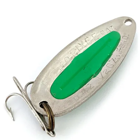 Blue Fox Pixee UV (świeci w ultrafiolecie), Chrom/zielony, 14 g błystka wahadłowa #15719