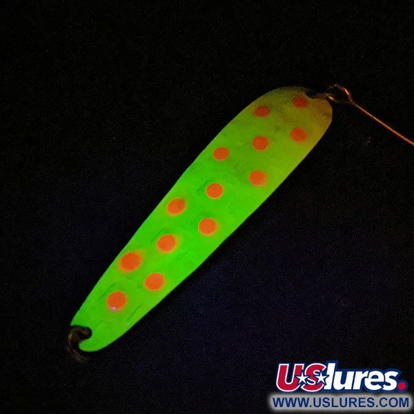 Luhr Jensen Luhr jensen Flutter Spoon UV (świeci w ultrafiolecie), żółty/czerwony, 4 g błystka wahadłowa #13927