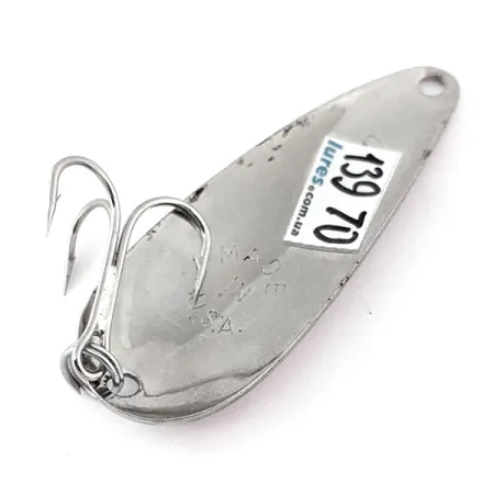 Worth Chippewa Steel Spoon UV (świeci w ultrafiolecie), różowy/biały/nikiel, 10 g błystka wahadłowa #13970