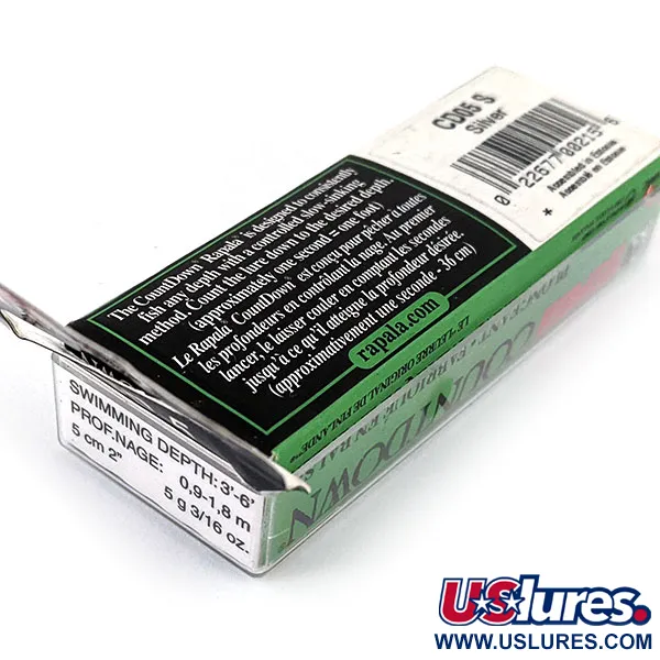 Rapala Countdown S5, S (srebrny), 5 g wobler #14099