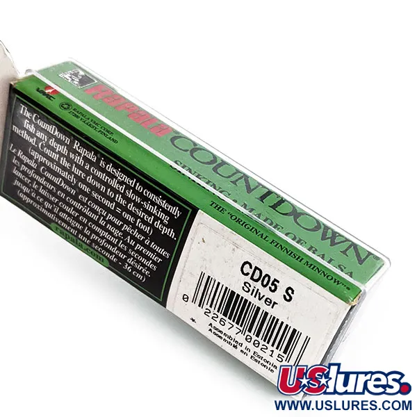 Rapala Countdown S5, S (srebrny), 5 g wobler #14099