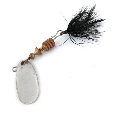 Mepps Comet 2 z możliwością wymiany haczyka, 1970-tych, srebro, 4,5 g błystka obrotowa #14143