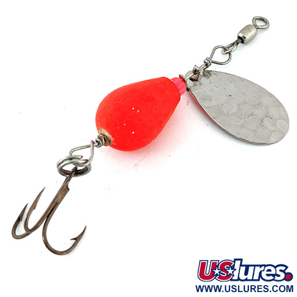  Luhr Jensen Cherry Bobber, nikiel młotkowany/czerwony, 2,2 g błystka obrotowa #14165