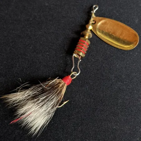 Mepps Comet 3 Dressed (z ogona wiewiórki), biały/czarny/złoty, 6,5 g błystka obrotowa #14250