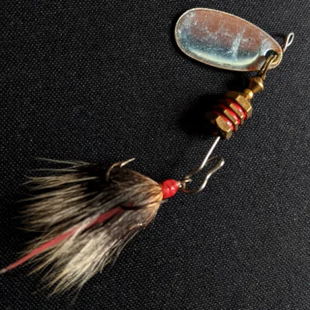 Mepps Comet 1 Dressed (z ogona wiewiórki), białe srebro, 3,5 g błystka obrotowa #14256