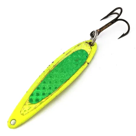 Bay de Noc Swedish Pimple #6 UV (świeci w ultrafiolecie), Chartreuse, 14 g błystka wahadłowa #14309