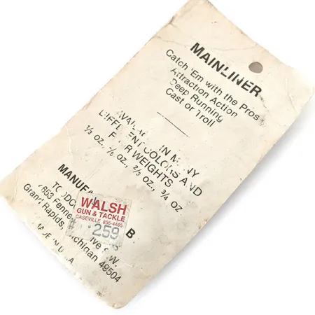 TODDCO Main Liner (świeci w ciemności), biały/żółty/nikiel, 21 g błystka wahadłowa #14310