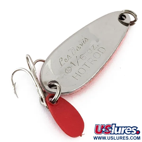 Luhr Jensen ​Les Davis Hotrod, biały/różowy/nikiel, 7 g błystka wahadłowa #14335