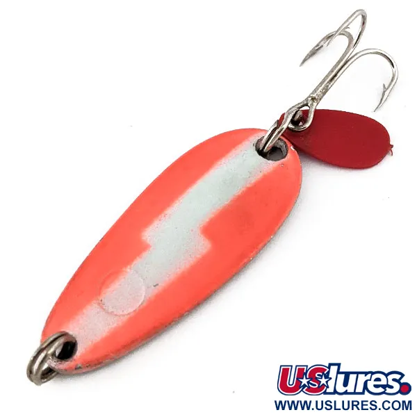 Luhr Jensen ​Les Davis Hotrod, biały/różowy/nikiel, 7 g błystka wahadłowa #14335