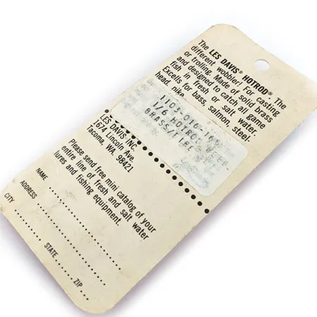 Luhr Jensen ​Les Davis Hotrod, złoto, 5 g błystka wahadłowa #14374