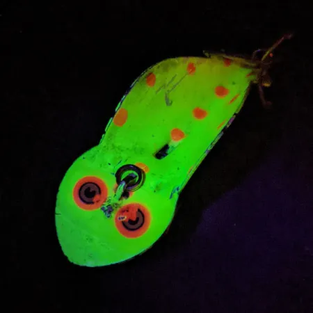 Other Buck Perry Spoonplug UV (świeci w ultrafiolecie), neonowy żółty/czerwony, 10 g #14400