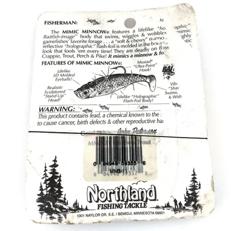 Northland Mimic Minnow, guma, 4 g #14408