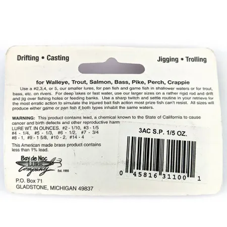 Bay de Noc Swedish Pimple #3, młotkowana miedź, 6 g błystka wahadłowa #14591