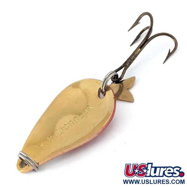 Acme K.O. Wobbler, czerwony/biały/złoty, 7 g błystka wahadłowa #14618