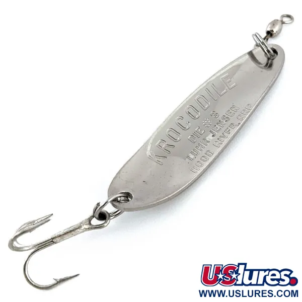 Luhr Jensen Krocodile #3, Chrom, 10 g błystka wahadłowa #15715