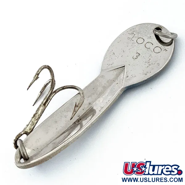 Luhr Jensen Loco 3, nikiel/niebieski, 17 g błystka wahadłowa #14800