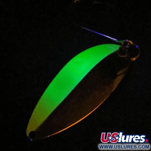 Seneca Little Cleo (Hula Girl) trollingowa UV (świeci w ultrafiolecie), nikiel/zielony, 7 g błystka wahadłowa #14832