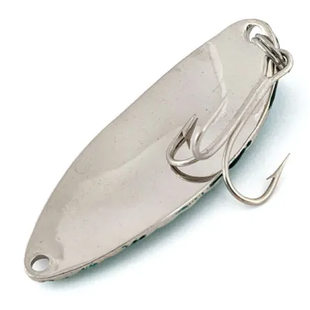 Acme Little Cleo bubbles, nikiel/zielony, 11 g błystka wahadłowa #14833