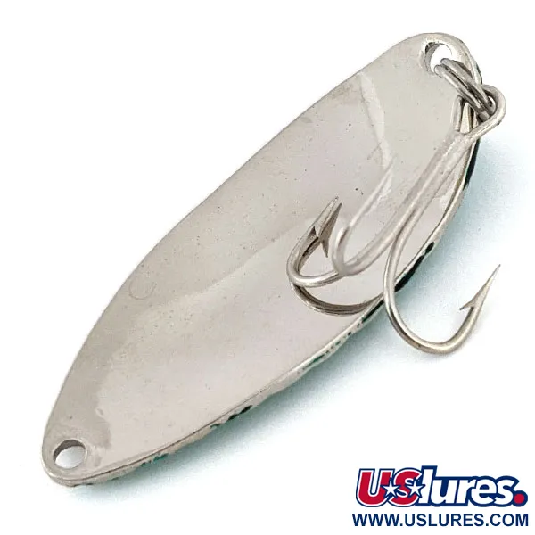 Acme Little Cleo bubbles, nikiel/zielony, 11 g błystka wahadłowa #14833