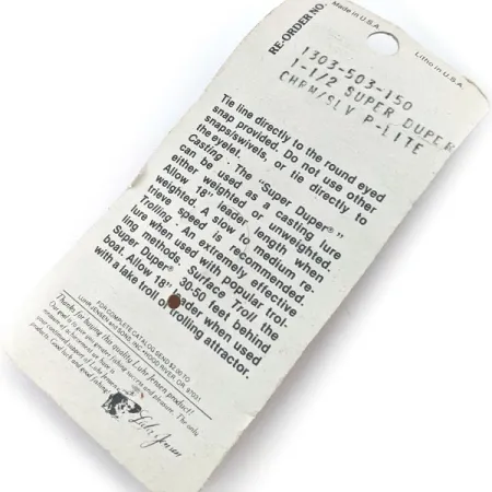 Luhr Jensen Super-Duper 503 Błystka, Chrome Prism, 4.3g, Vintage, #24474