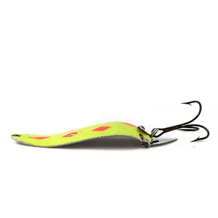 Lucky Strike Warden Worry ze skrzydełkami​, żółty/czerwony/nikiel UV - świeci w świetle ultrafioletowym, 16 g błystka wahadłowa #14878
