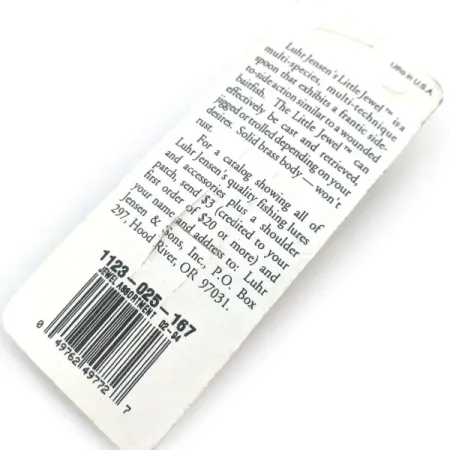 Luhr Jensen Little Jewel, nikiel/czerwony, 14 g błystka wahadłowa #14954